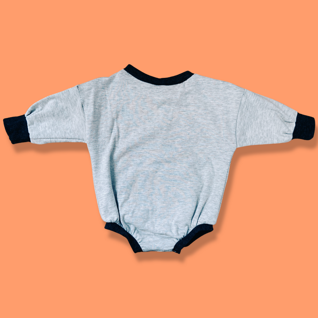 UPCYCLED Nike LS Crewneck Romper 3-6M