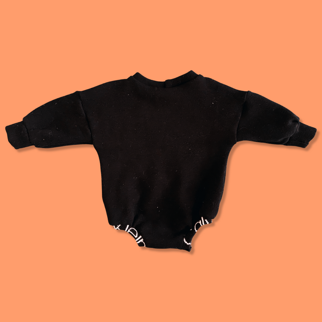 UPCYCLED Calvin Klein Knit LS Crewneck Romper 6-9M