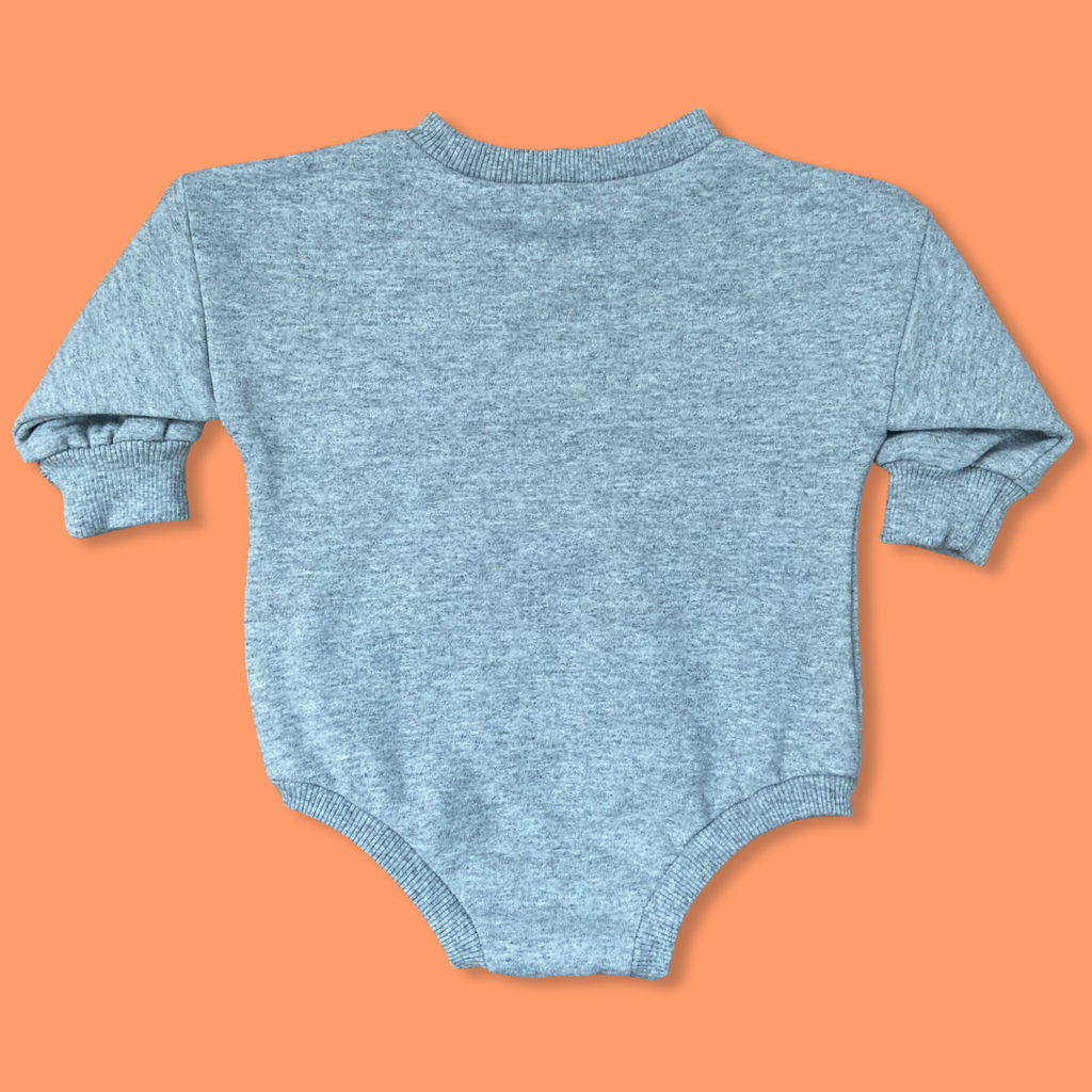 UPCYCLED Champion LS Crewneck Romper 6-9M