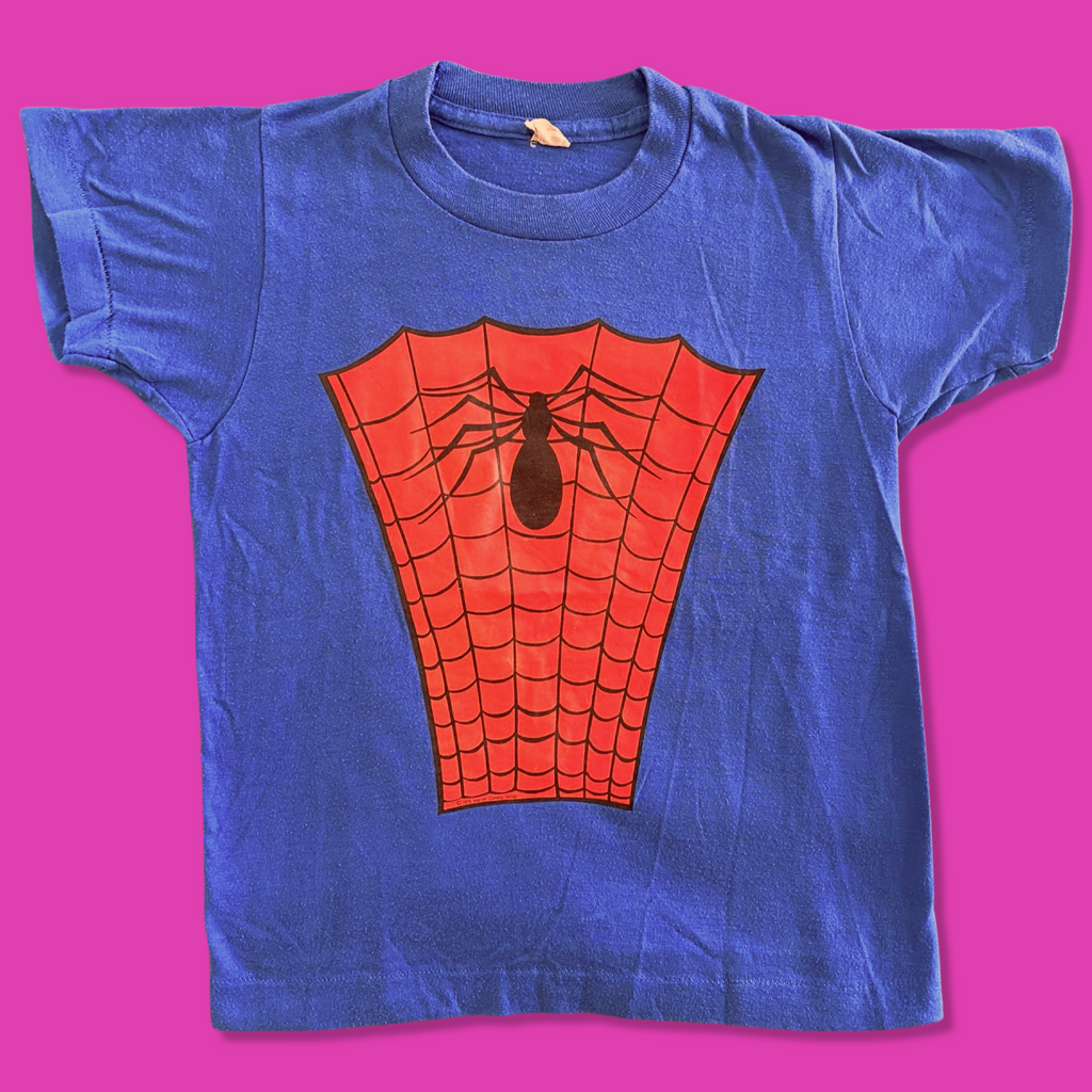 VINTAGE 1978 Spider-Man Web T-Shirt 4/5T